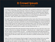 Tablet Screenshot of itcrowdipsum.com